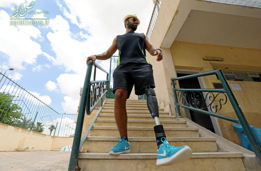 عمر حجازی شناگر مصری با پای مصنوعی