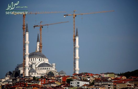 یک مسجد در حال ساخت در استانبول ترکیه