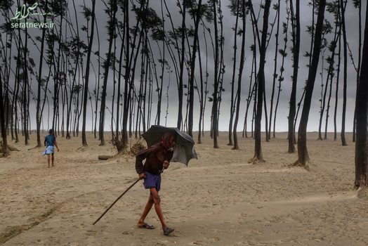 طوفان در منطقه بازار کاکس بنگلادش