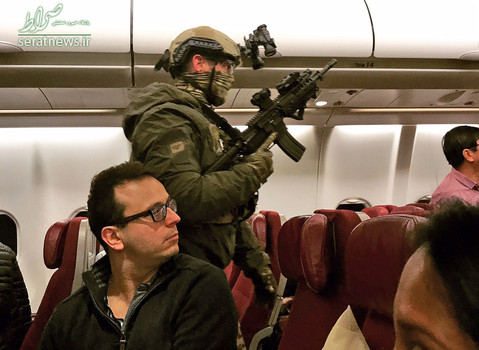 نیروهای ویژه پلیس در خطوط هوایی مالزی به استرالیا پس از تهدید یک نفر به منفجر کردن هواپیما