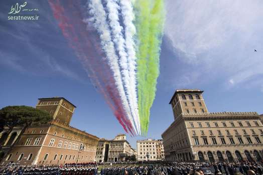 نمایش هوایی هواپیماهای ایتالیایی در رم