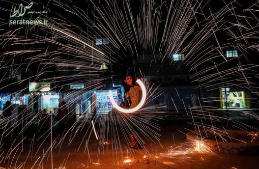 آتش بازی یک نوجوان فلسطینی در جنوب نوار غزه