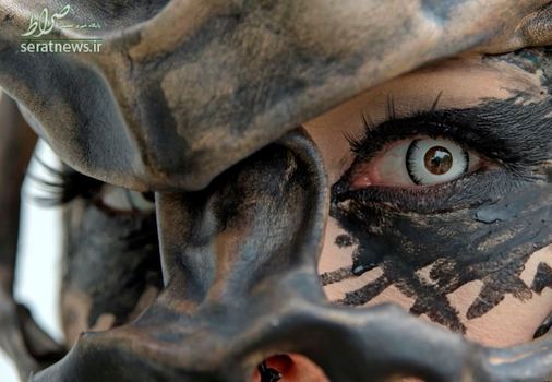 یک شرکت کننده در جشنواره گوتیک لایپزیک آلمان