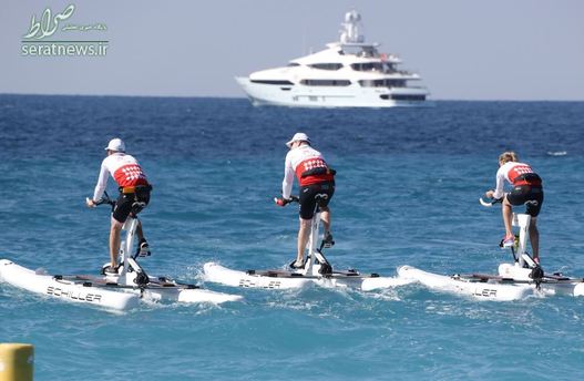 مسابقه دوچرخه سواری در آب - نیس، فرانسه