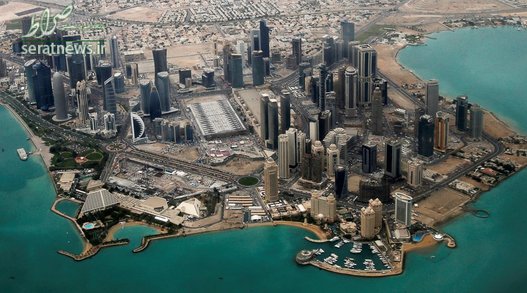 نمای هوایی از منطقه دیپلماتیک دوحه قطر