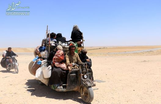 فرار اهالی رقه سوریه