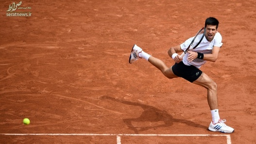 نواک جوکوویچ صربستانی در مسابقات تنیس فرانسه