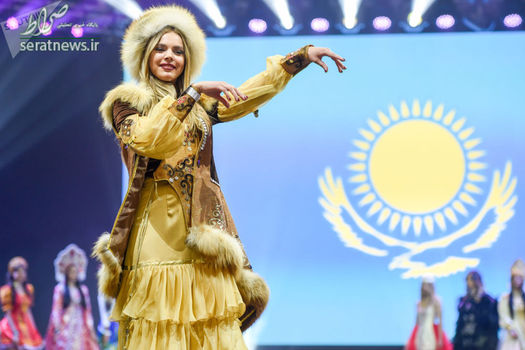 یکی از شرکت کنندگان در مراسم انتخاب دختر شایسته در ایروان ارمنستان