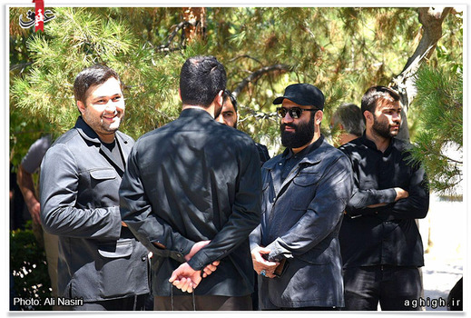 حاج احد قدمی در مراسم تشییع پیکر کربلایی عباس شاهی 