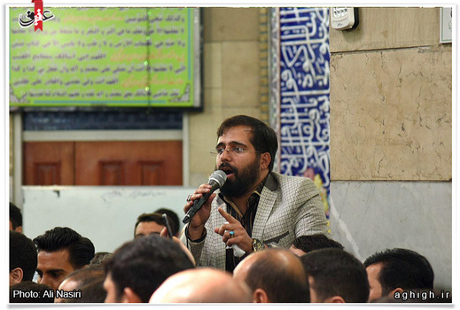 مداحی محمد استاد باقر در مراسم تشییع پیکر کربلایی عباس شاهی 