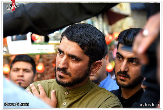 حاج امیر عباسی در مراسم تشییع پیکر کربلایی عباس شاهی 