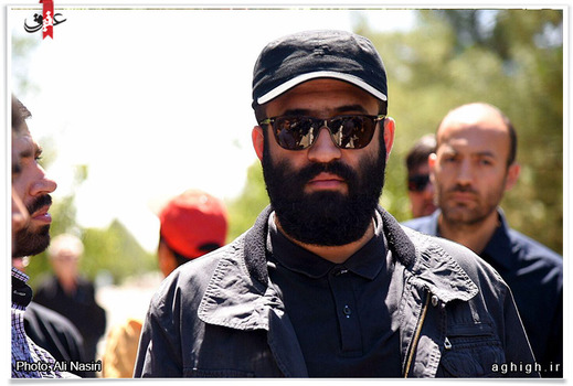 حاج احد قدمی در مراسم تشییع پیکر کربلایی عباس شاهی 