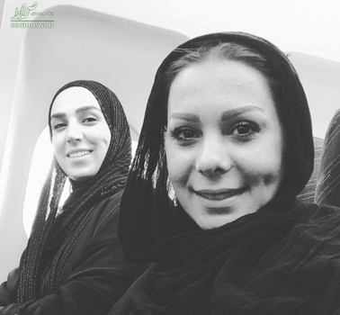 بهار ارجمند و سوگل طهماسبی مسافران کربلا در اربعین 96