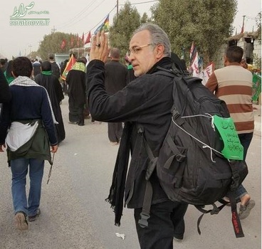  کاظم احمدزاده در پیاده‌روی اربعین 96