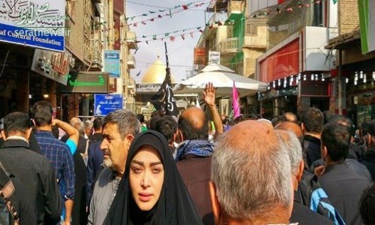 سارا منجزی در پیاده روی اربعین 96 