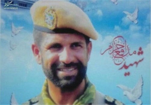 سرهنگ شهید مجتبی ذوالفقار نسب از رکن دوم تیپ 45 تکاور ارتش که در سوریه به شهادت رسید