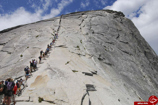 مسیر کابلی نیم گنبد (Half Dome Cable Route)، کالیفرنیا