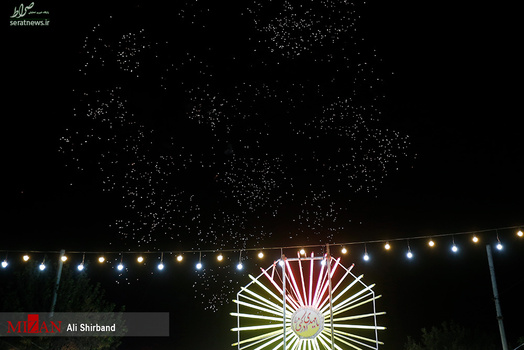 خیابان های تهران در شب میلاد امام زمان‌(عج)