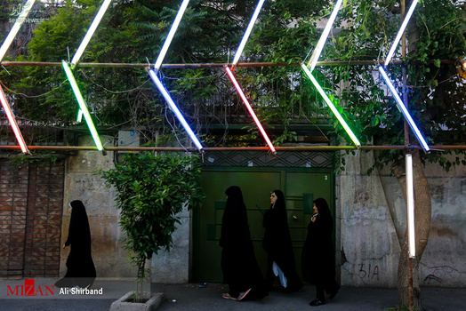 خیابان های تهران در شب میلاد امام زمان‌(عج)