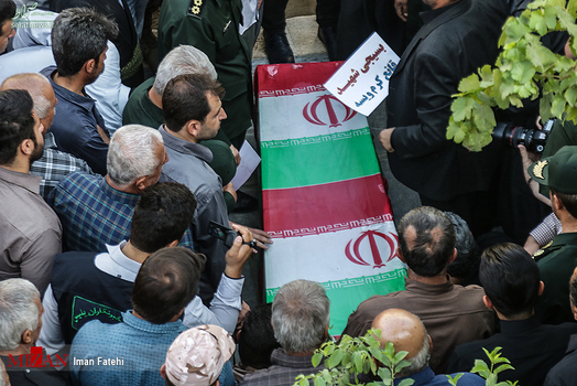 مراسم تشییع پیکر شهید حمله تروریستی مریوان 