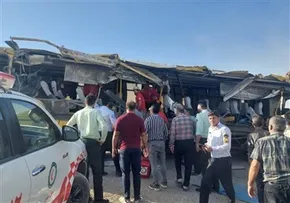 تصاویر | حادثه مرگبار تصادف اتوبوس دانشجویان سمنانی