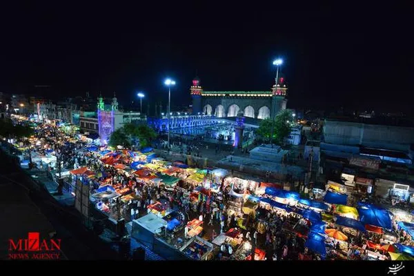 بازاری در حیدرآباد، هند