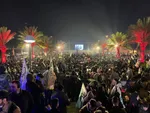 زینب سلیمانی در تجمع فرودگاه بغداد: پدرم از صمیم قلب به عراقی قوی می‌اندیشید