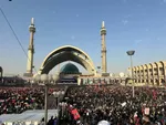 مزار رهبر شهید در رواق دارالذکر حرم امام رضا (ع) + فیلم