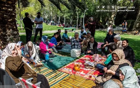 تصاویر| سیزده‌بدر زیر سایه جنگ؛ از آشتی با طبیعت تا بیداری ملی