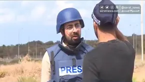 فیلم| حرکت مرگبار خبرنگار در هنگام وقوع سیل !