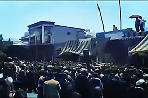 فیلم| سوگواری ایستاده زنان بوشهری به یاد شهدای کربلا
