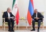 عکس | دیدار دبیر شورای امنیت ارمنستان با لاریجانی