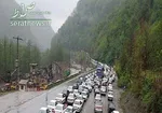 جاده چالوس از مرزن‌آباد به سمت تهران و کرج مسدود شد