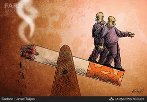 کاریکاتور/ مریم قجر، عصاکش تروریست ها!