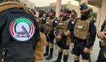 رزمایش حشد الشعبی در نزدیک مرز با سوریه