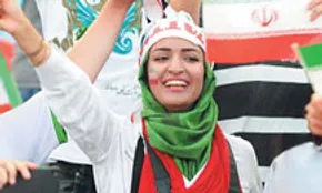 کاریکاتور/حضور زنان در استادیوم