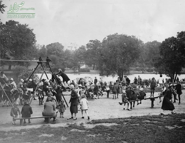 بازی دانش آموزان یک مدرسه در هایدی پارک لندن - سال 1935