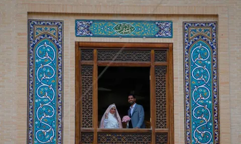 تصاویر | عشق در سایه‌سار حرم