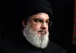 سید حسن نصرالله سخنرانی می‎کند
