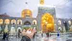 عکس| تگرگ‌های دانه درشتی که امروز بارید