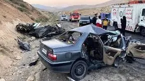 فیلم | لحظه تلخ سکته قلبی راننده حین رانندگی؛ چپ شدن ماشین مقابل چشم مردم