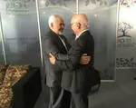 عکس/ظریف و روحانی در هواپیما