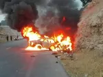 سانحه حریق خودرو ۳کشته و یک مجروح برجا گذاشت