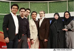 عکس/ آزاده نامداری و فرزاد حسنی در کاخ رسانه