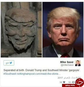 عکس/ شباهت تندیس 700 ساله به ترامپ