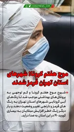 شناسایی ۹۷۷۵ بیمار جدید کرونا در کشور / ۳۳ تن جان باختند