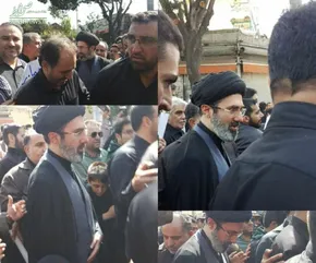 فیلم/ نوحه‌خوانی آهنگران در تشییع شهید حججی