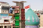 پیشرفت ۸۰ درصدی ساخت صحن حضرت زینب(س) در کربلا