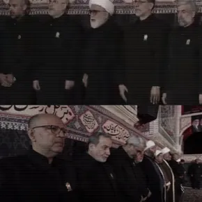 عکس/ آخرین حضور حاج قاسم سلیمانی در حرم مطهر رضوی