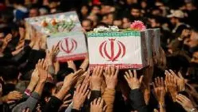 تصاویر / وداع با پیکر‌های ۸ شهید مدافع حرم
